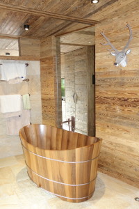 Holzbadewanne