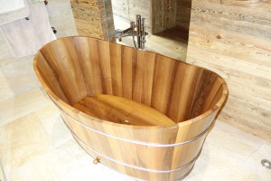 Holzbadewanne