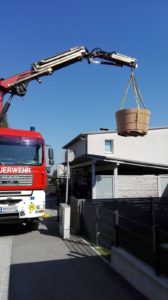 Badebottich - Kranhebung!
