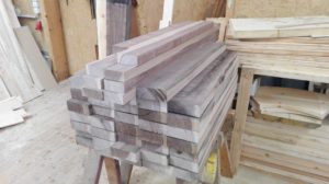 Es bleibt sehr wenig verwendbares Holz vom Einkauf übrig.