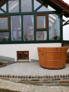 Badefass Modell 2 in Lärchenholz