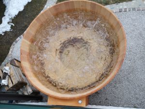 Badefass Modell 2 mit Luftsprudel